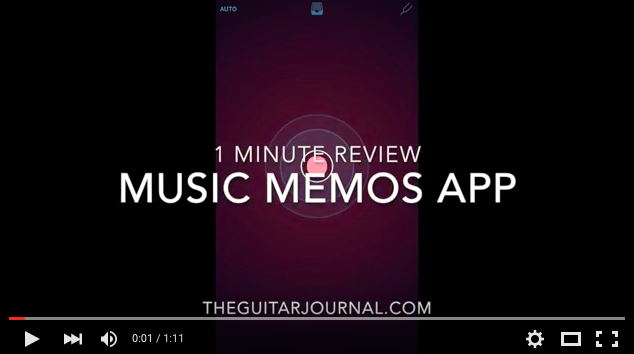 1 Minute Video Review - Music Memos App