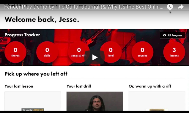 Fender Play Demo (& Why It's a Great Online Learning System for Beginners)