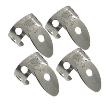 Beginner's Kit for Dobro Guitar - Jim Dunlop 33P018 .018 Inch Nickel Silver Finger and Thumbpicks, 5-Pack