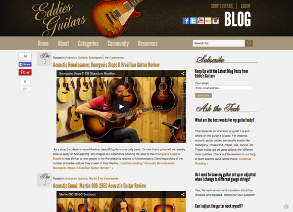 EddiesGuitars.com Blog