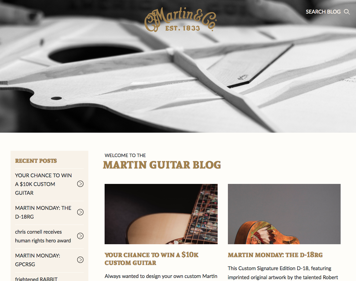 Martin Guitar Blog