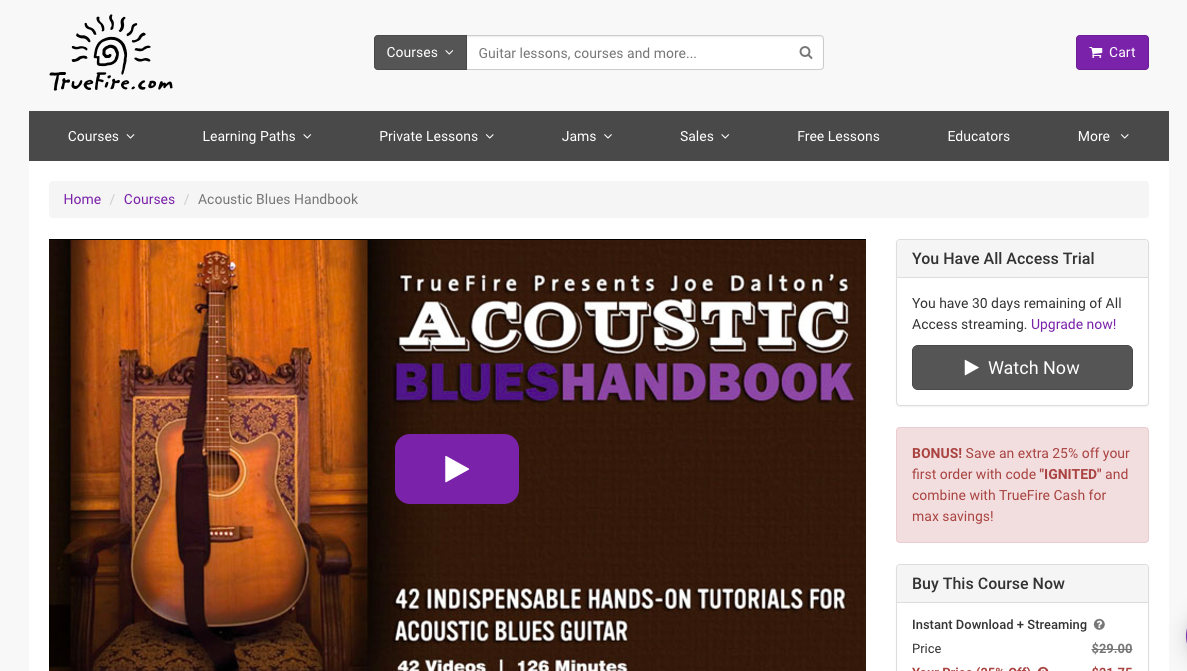 5 Places to Get Online Acoustic Blues Guitar Lessons - TrueFire