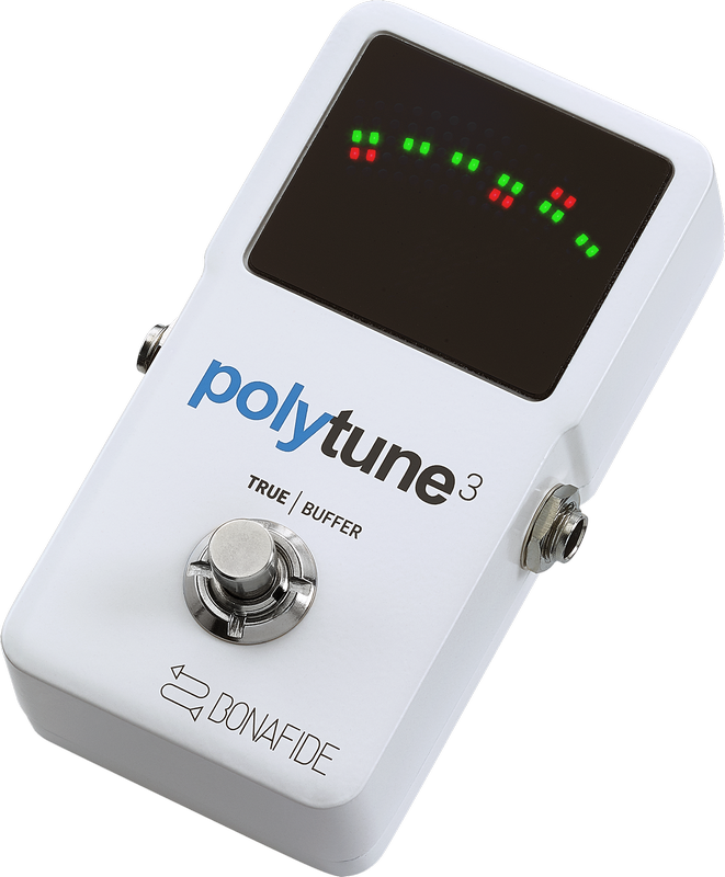 TC Electronic PolyTune 3 Polyphonic LED Guitar Tuner Pedal w/Buffer