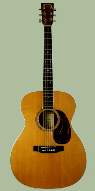 Example of a concert-shaped guitar by C.F. Martin