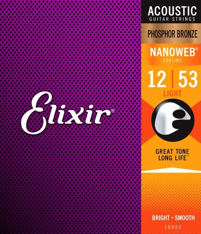 Product Image of Elixir Strings 16545 Acoustic Phosphor Bronze Guitar Strings with NANOWEB Coating