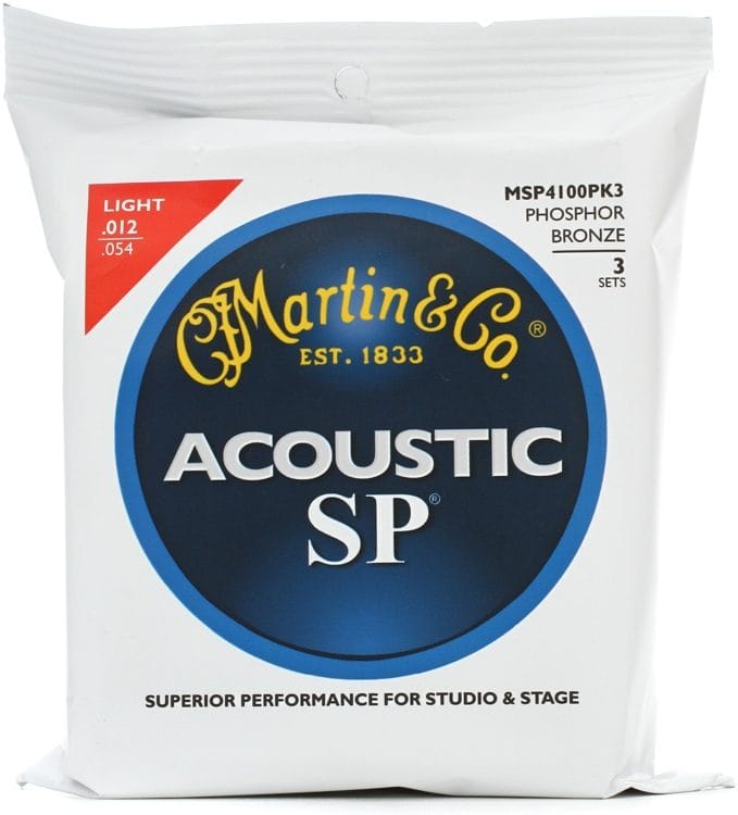 Product Image of Martin SP Acoustic Guitar Strings - Light (MSP 4100) Phosphor Bronze 92/8