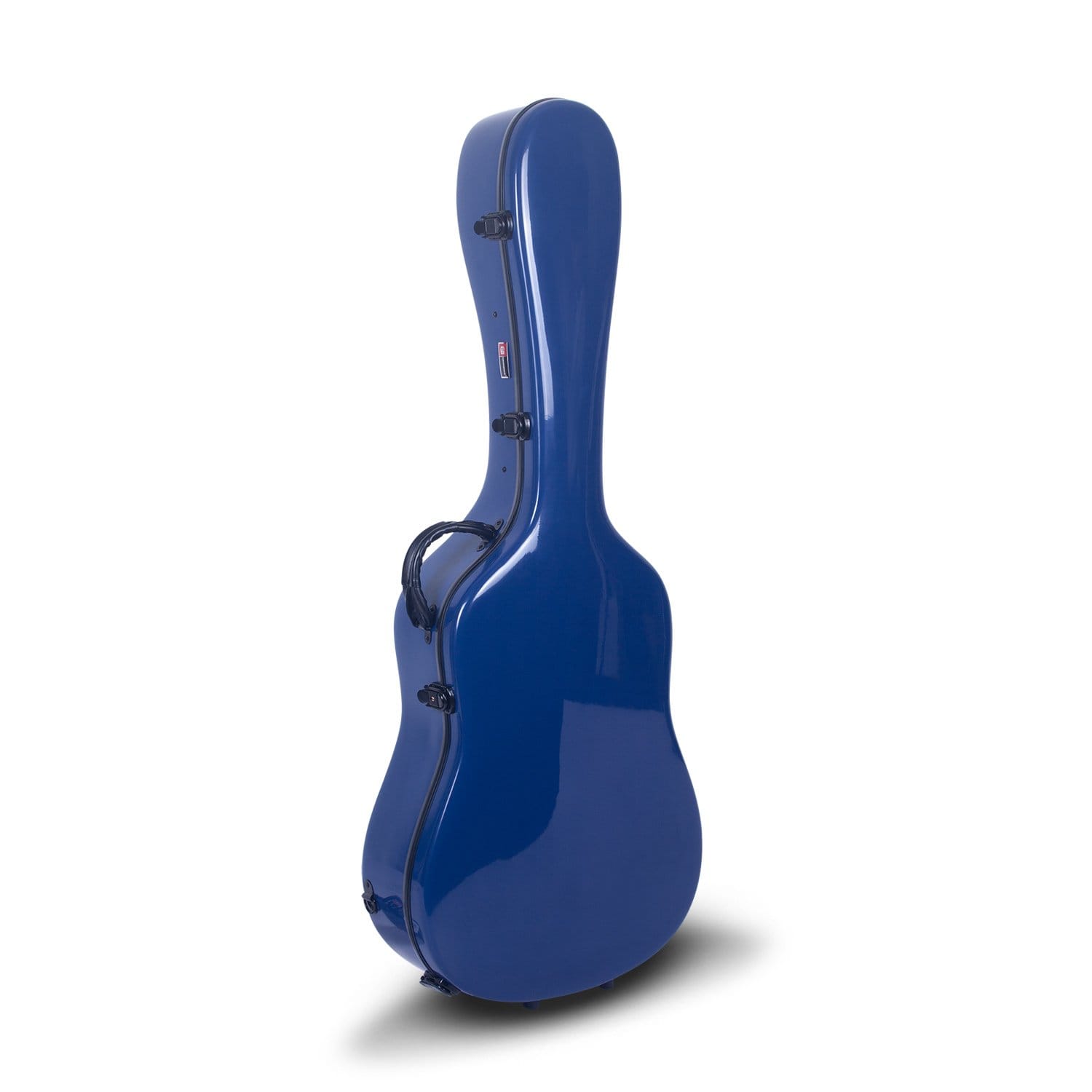 Crossrock Fiberglass Acoustic Guitar Case Hardshell - blue